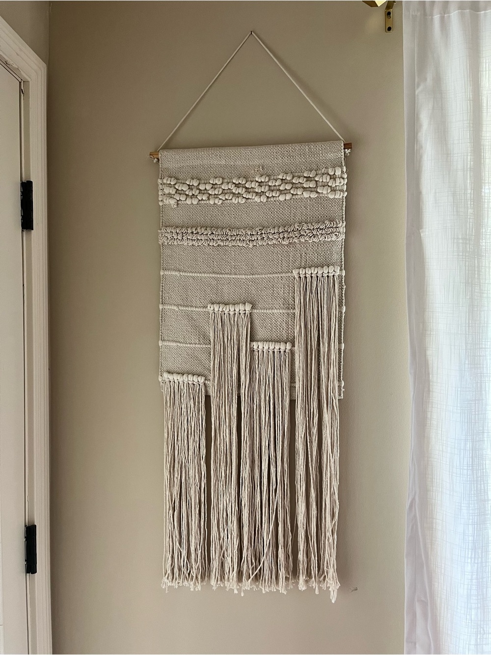Cream Macramé Wall Hanging